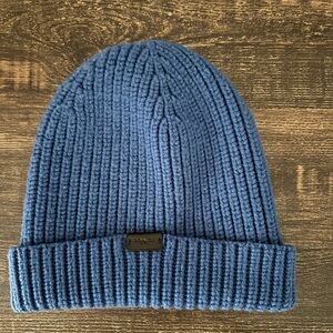 Coach Blue Knit Beanie OS